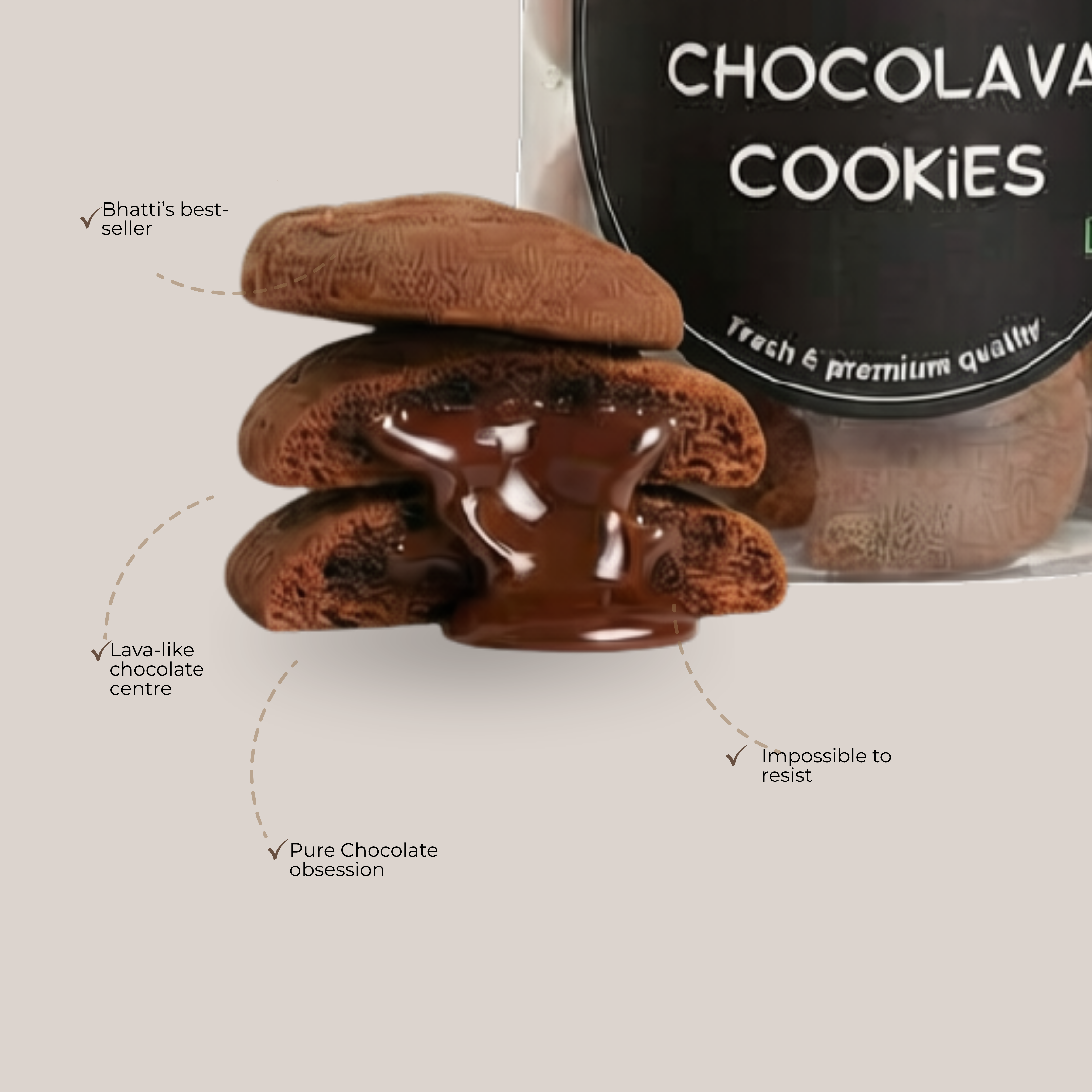 Chocolava Cookies