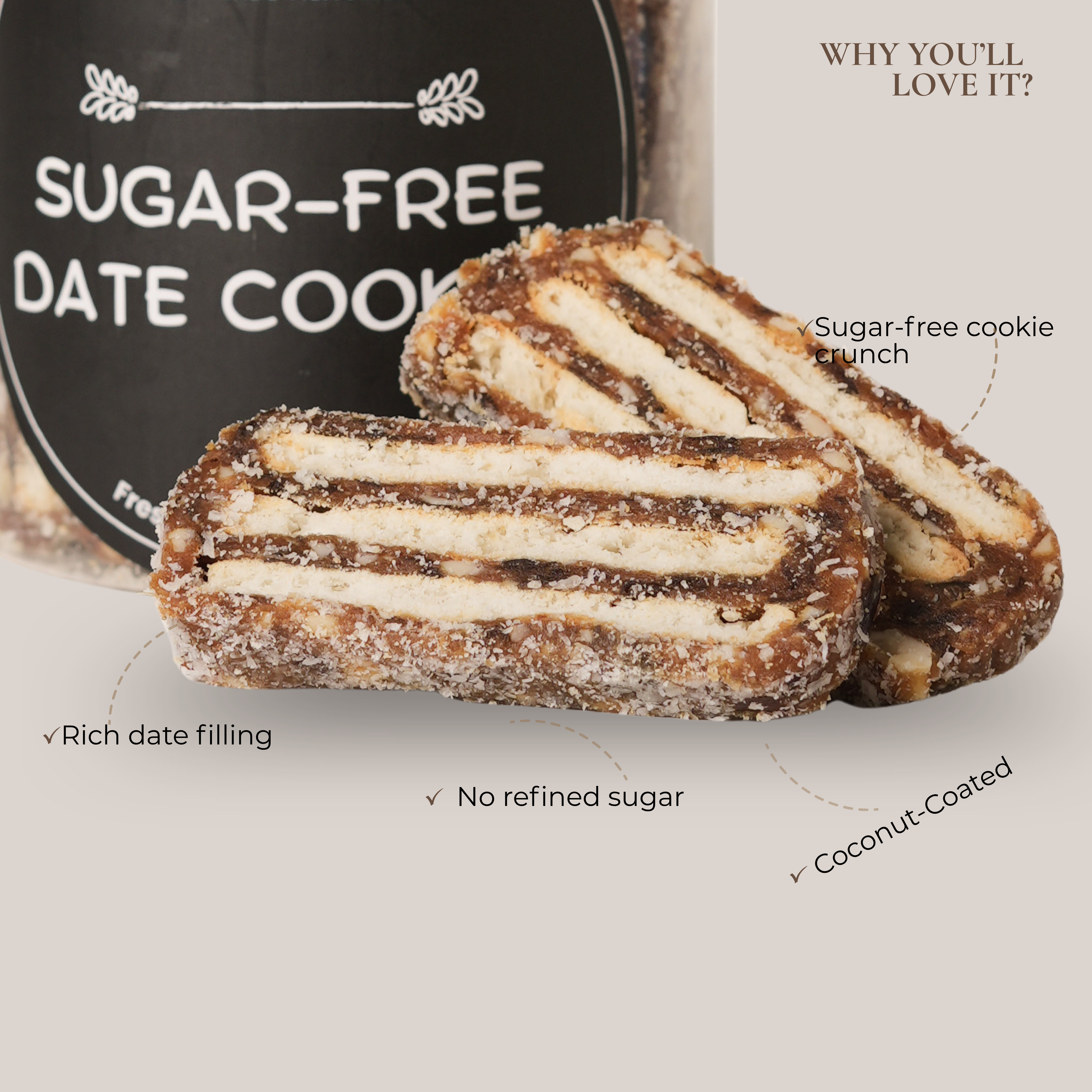 Sugar Free Date Cookies