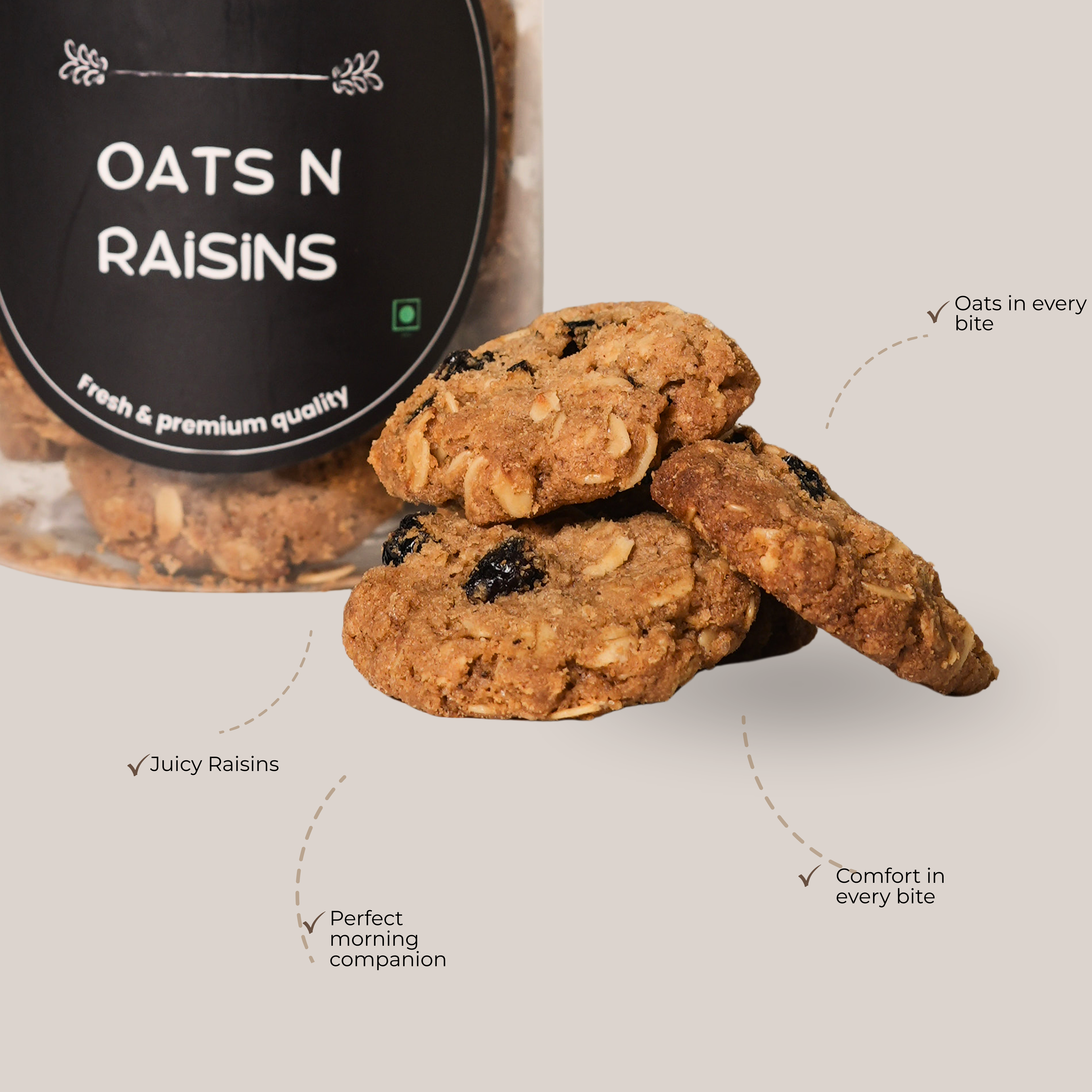 Oats and Raisins Cookies