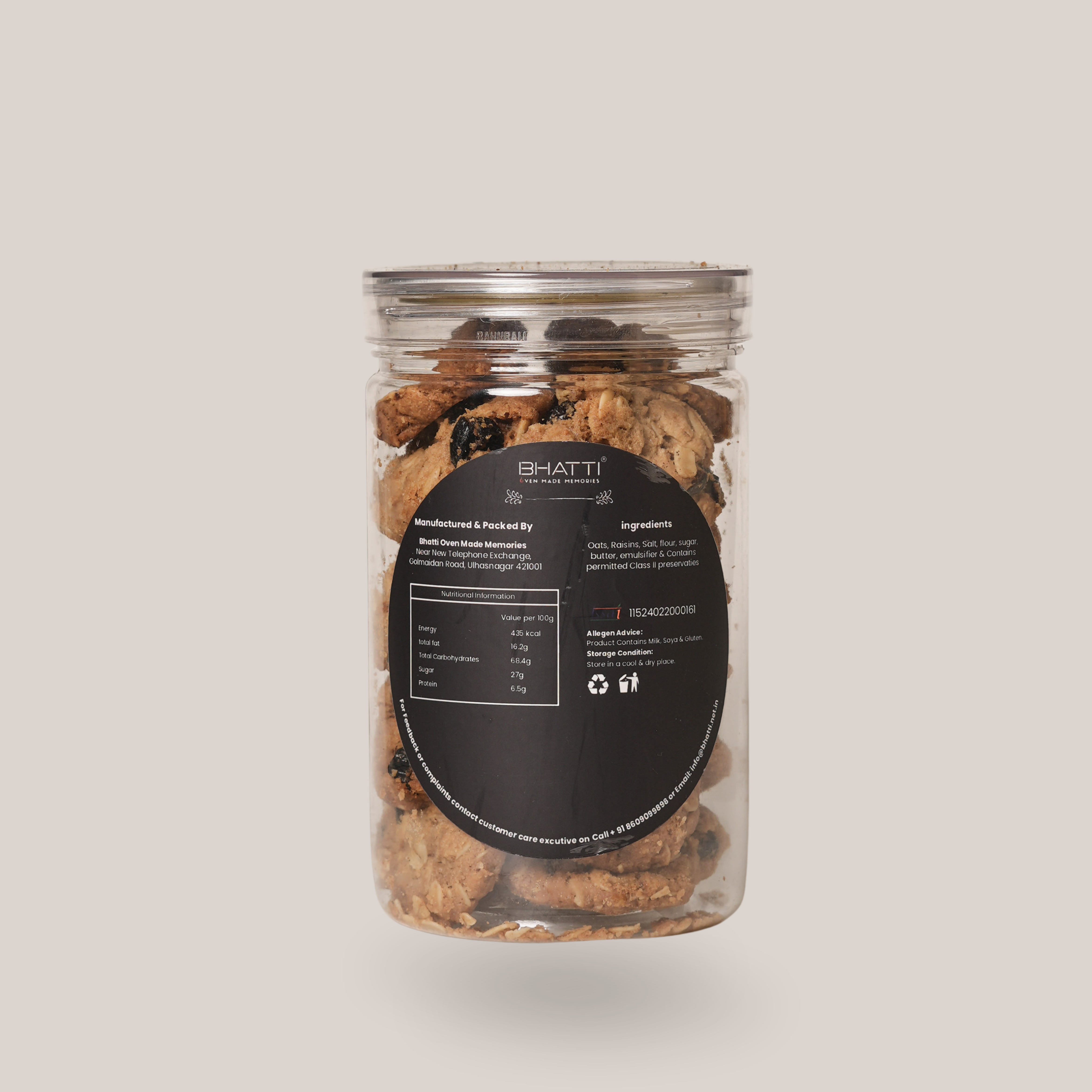 Oats and Raisins Cookies